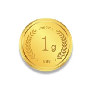 Gold Coins 1 Gram 24Kt Gold 999 Purity Fineness