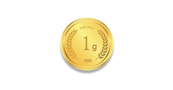 Gold Coins 1 Gram 24Kt Gold 999 Purity Fineness