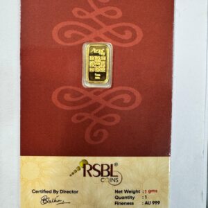 Gold Coins 1 Gram 24Kt Gold 999 Purity Fineness