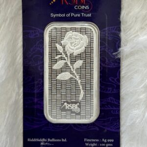 100 Grams Silver Bar ? 999 Fine Silver