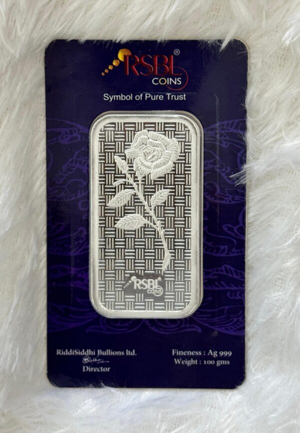 100 Grams Silver Bar ? 999 Fine Silver